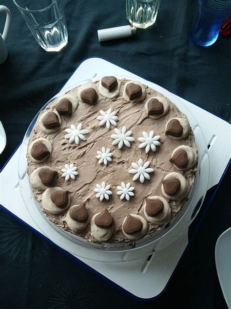 Schokoladen Buttercreme Torte Desserts Food Cacao Powder Cake