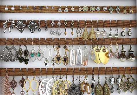Jewelry Organizer Jewelry Storage Jewelry Organizer Wood And Metal