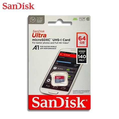 New Sandisk 64gb Ultra Micro Sd Sdxc Card Uhs I A1 Class10 Read Speed