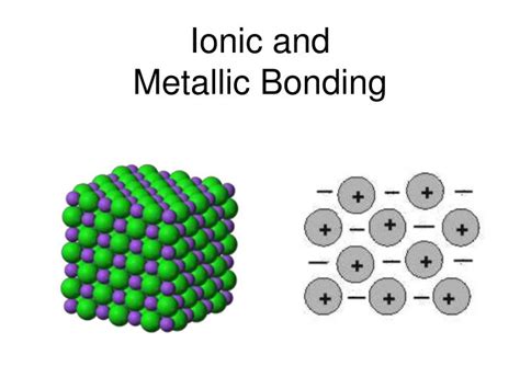 Ppt Ionic And Metallic Bonding Powerpoint Presentation Free Download