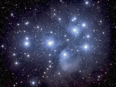 The Pleiades Star Cluster See The Glory
