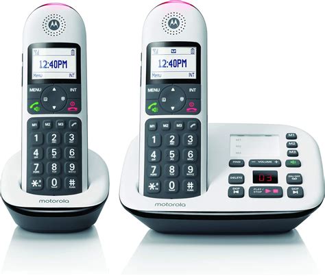Motorola Cd5012 Dect 60 Cordless Phone With Answering Machine Call