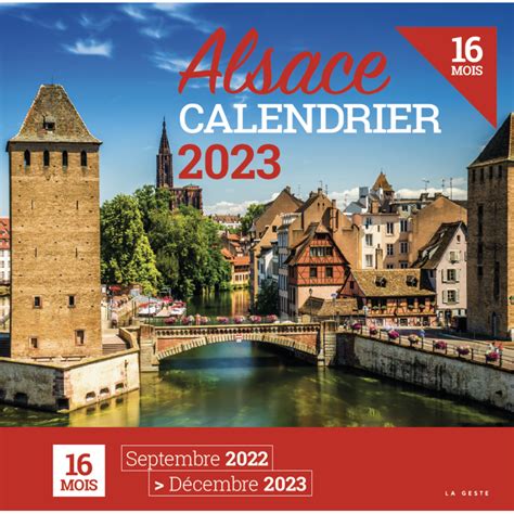 Calendrier 2023 Alsace Calendriers 2023 Geste Editions Editeur
