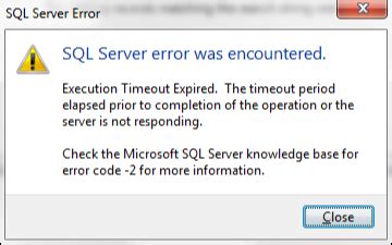Sql Server Timeout Error When Performing Catalog Database Lookup In Hot Sex Picture