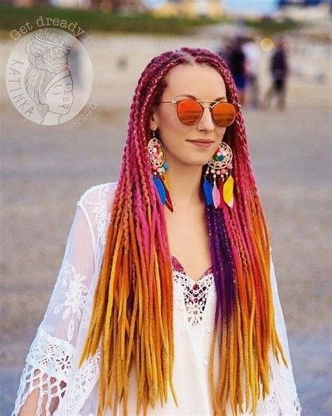 Dreadlocks Extensions Ombre Color Dread Hairstyles Dreads Girl Dreadlock Hairstyles