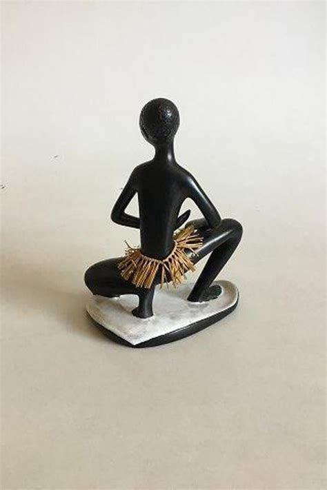 Leopold Anzengruber Vienne Figurine En Céramique Dune Femme