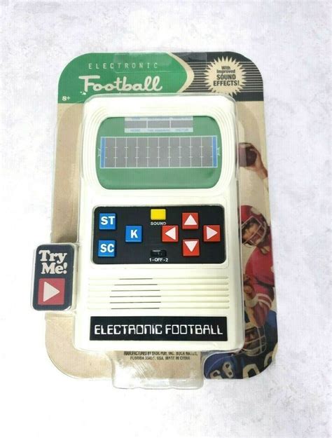 Football Handheld Electronic Game 70s Retro Mattel Classic Sounds