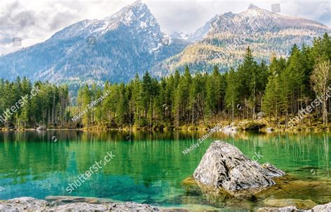 Green Water Of A Mountain Lake Mountain Lake Landscape Beautiful Lake