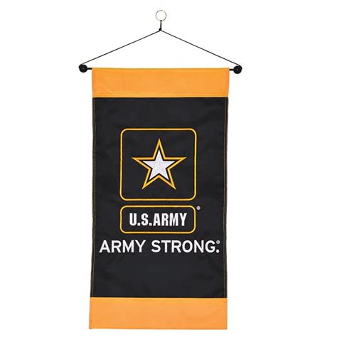 United States Army Strong Logo Vertical Hanging Banner 12 X 24 Inch