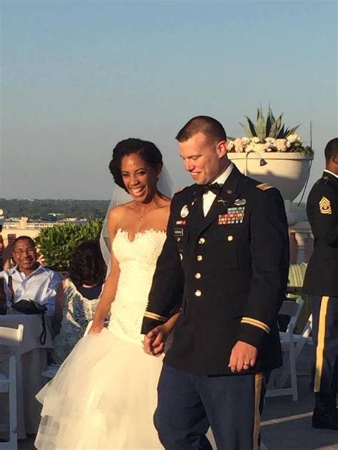 Mark And Jene Gorgeous Interracial Military Couple Taking Their First Steps As Husband And Wife