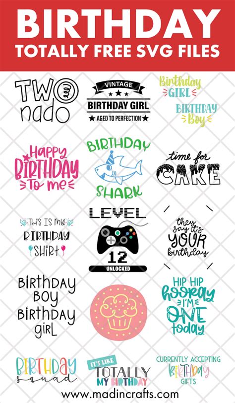 Download Free Birthday Svg Cards Background Free Birthday Svg Cut Files
