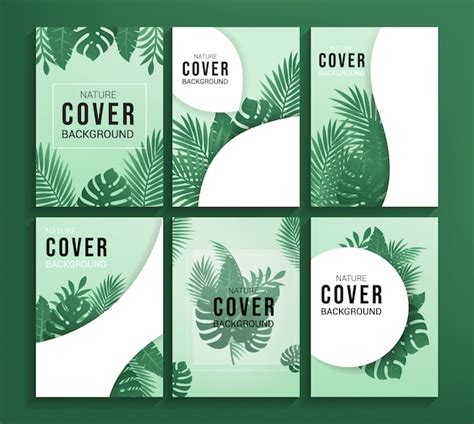 Modern Nature Magazine Cover Template With Photo Vector Free Download