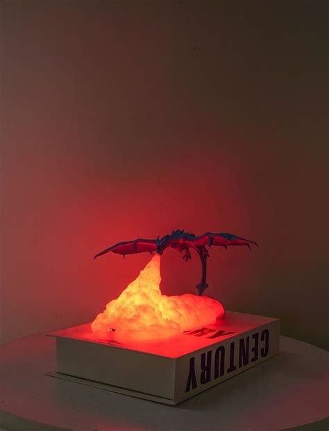 Fire Breathing Dragon Lamp Led Desk Lamp 3d Nightlight Etsy