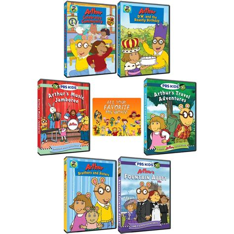 Arthur Pbs Tv Series Dvd Collection 36 Episodes With Special Features Plus Bonus