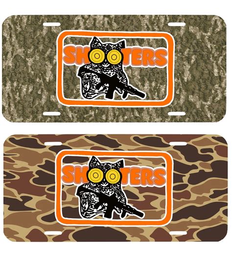 Shooters License Plate Sublimation Gator