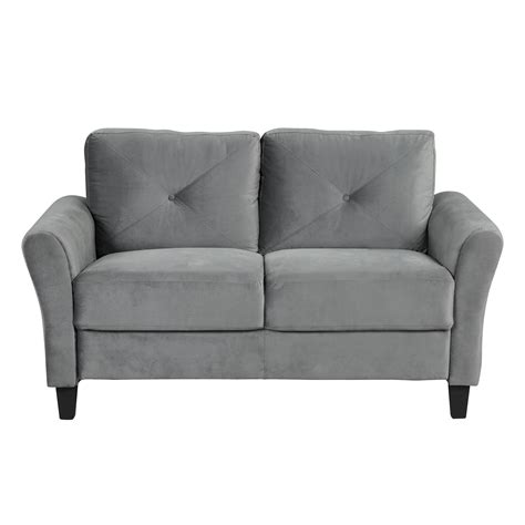 Modern Loveseat Sofa Sleeper Futon Couch Upholstered 2 Seater Sofa For