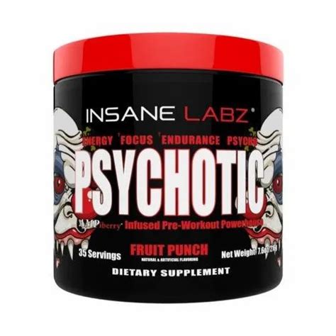 Insane Labz D Infused Psychotic Pre Workout Packaging Size 216 Gm Packaging Type Jar At Rs