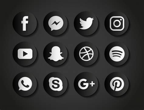 Iconos Para Instagram Fondo Negro Fondo Makers Ideas