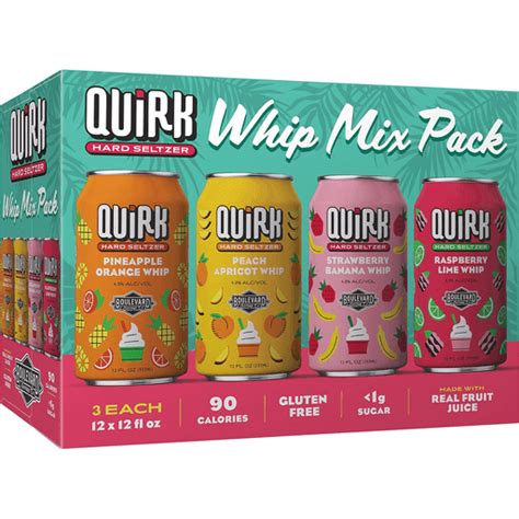 Quirk Hard Seltzer Whip Mix Pack 12pkc 12 Oz Malt Beverages Bevmo