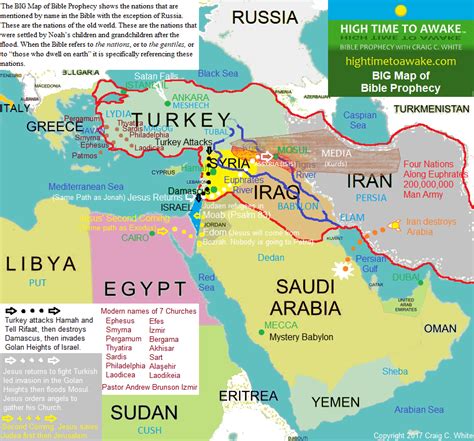 Big Map Of Bible Prophecy Bible Study Notebook Scripture Study