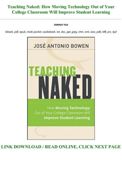 Ebook Reading Teaching Naked How Moving Technology Out Of Your