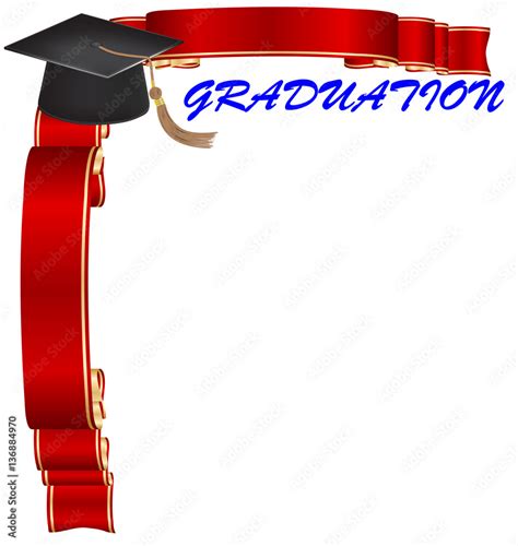 Graduation Frame Border Stock Illustration Adobe Stock