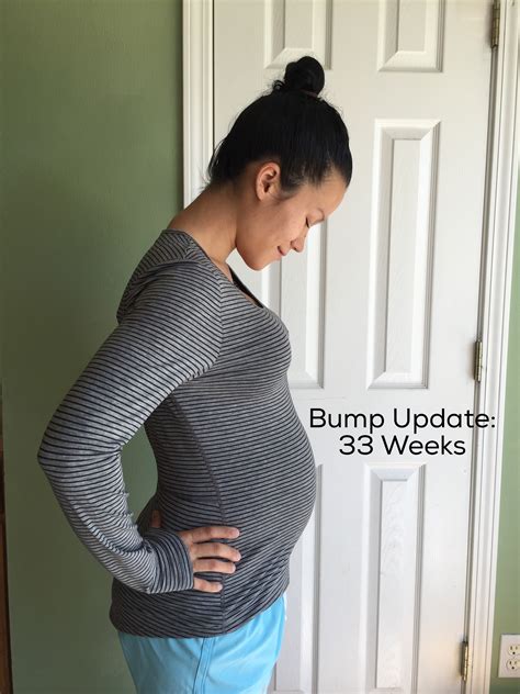 Pregnancy 33 Weeks Bump Update Diary Of A Fit Mommy