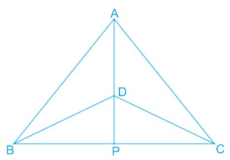 Δabc and Δdbc are two isosceles triangles on the same base bc and vertices a and d are on the