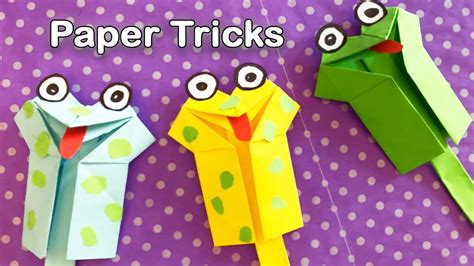 Paper Crazy Frog Moving Paper Toys Easy Crafts Paper Tricks Youtube