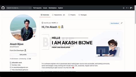 How To Create A Github Profile Readme By Akash Bijwe Medium