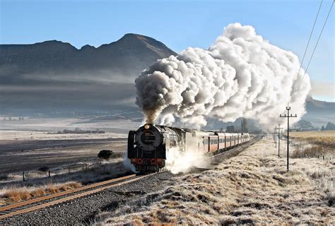 Wallpaper Landscape Sky Vehicle Smoke Train Railway