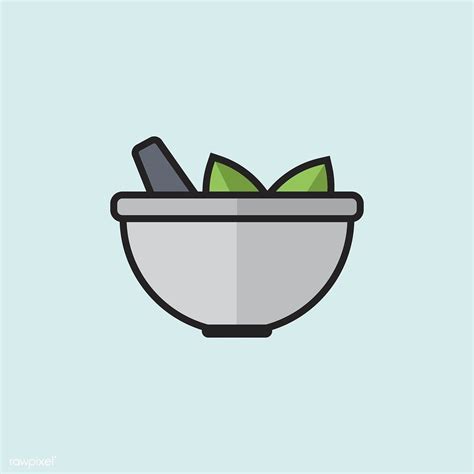 Illustration Of Mortar And Pestle Free Image By Mortar
