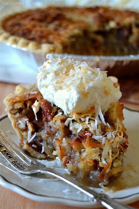 Cream Of Coconut Pecan Pie The Domestic Rebel