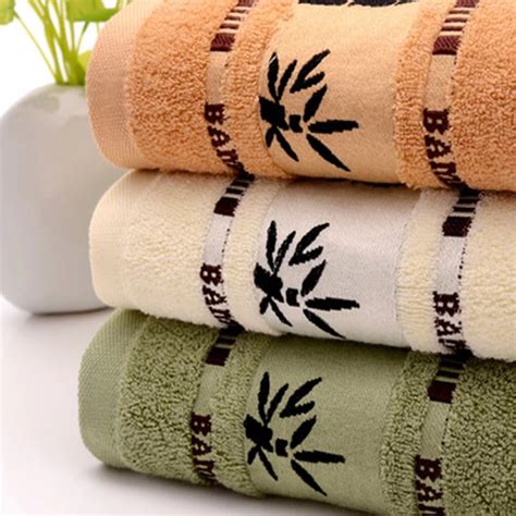 Helloyoung Bamboo Leaf Soft Bamboo Fiber Face Towel For Adults Thick