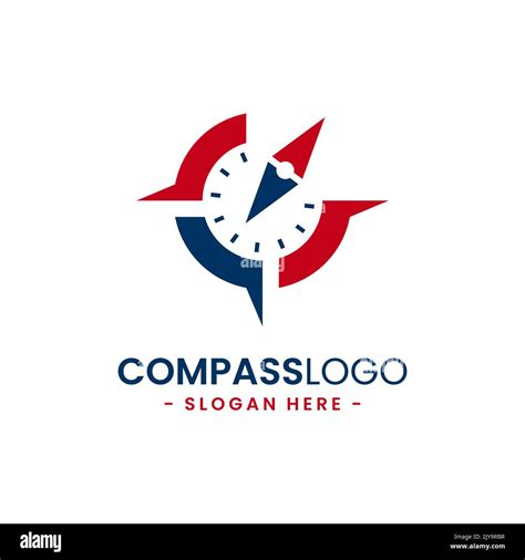 Compass Logo Design Template Concept Of Gps Map Adventure Tourism