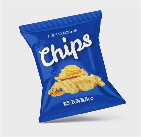 Free Packet Chips Bag Mockup Mockuptree
