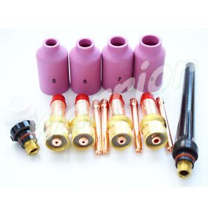 Pcs Gas Lens Collet Body Insulator N Consumables Kit For Tig Sr