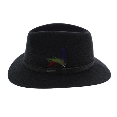 Powell Woolfelt Anthracite Hat Stetson Reference 6401 Chapellerie