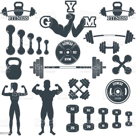 Fitness Gym Icons Stock Vector Art And More Images Of 2015 478852094 Istock