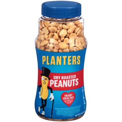 Planters Dry Roasted Peanuts 16 Oz Jar Planters