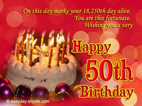 Birthday Wishes For Fifty Year Old Wishes Greetings Pictures Wish Guy