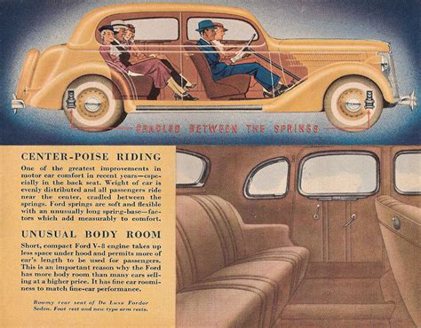 An Advertisement For The Ford Automobile Company Featuring Two Men In A