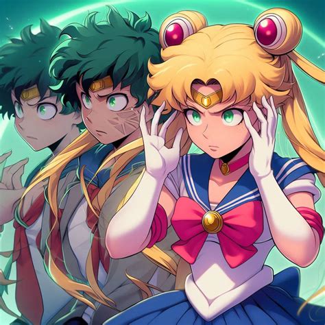 Deku Into Sailor Moon By Artificial Sissy On Deviantart