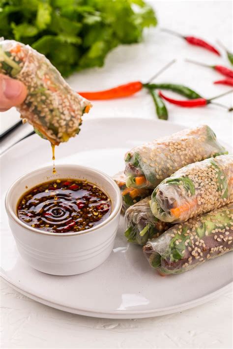 Spring Roll Recipe Vegetarian Vietnamese Spring Rolls Recipe With Nuoc Cham Culinary Hill