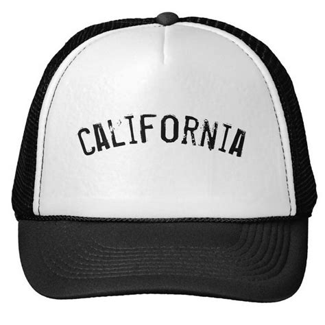 Black And White California Trucker Hat Trucker Hat Hats For Men