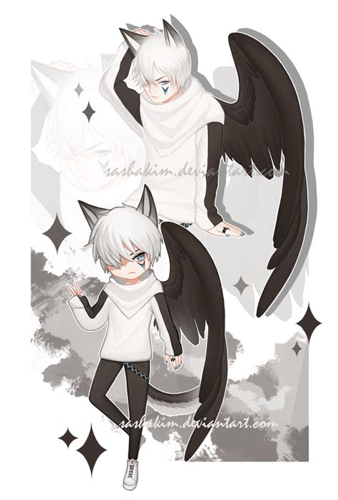 White Wolf Anime Boy Anime Wolf Boy Black And White Wallpapers And Images Desktop Nexus Groups