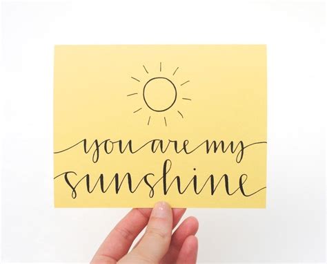 You Are My Sunshine Lettering Hand Lettering Inspiration Hand