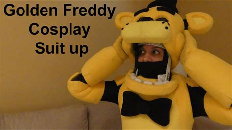 Golden Freddy Cosplay Suit Up With Explications Youtube