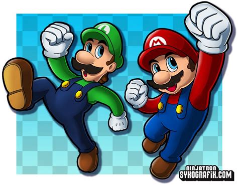 Luigi And Mario By Ninjatron On Deviantart