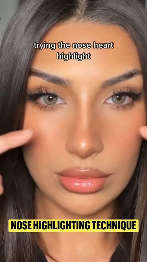 Nose Highlighting Technique Makeup Tutorial Makeup Pallettes Face